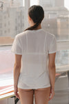 BASERANGE Classic Bamboo Fiber Bamboo Cotton Slim Fit T-shirt Series Collection Round Neck Bottoming Shirt France BAS-TOCT-BL-000-UNDYED